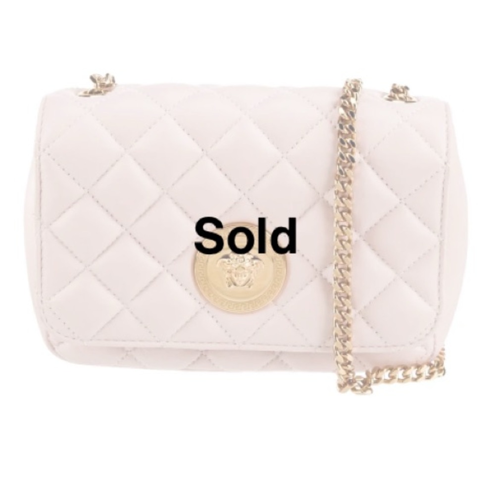 Versace La Medusa nappa quilted leather chain small